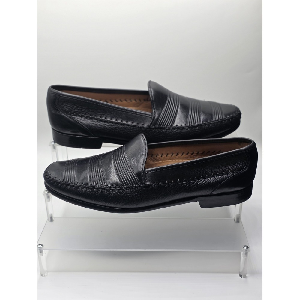 Mezlan Estancia Genuine Lizard Loafers Dress Shoes Black Men's Size 11 M